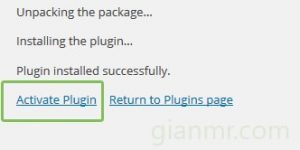 active plugin wordpress