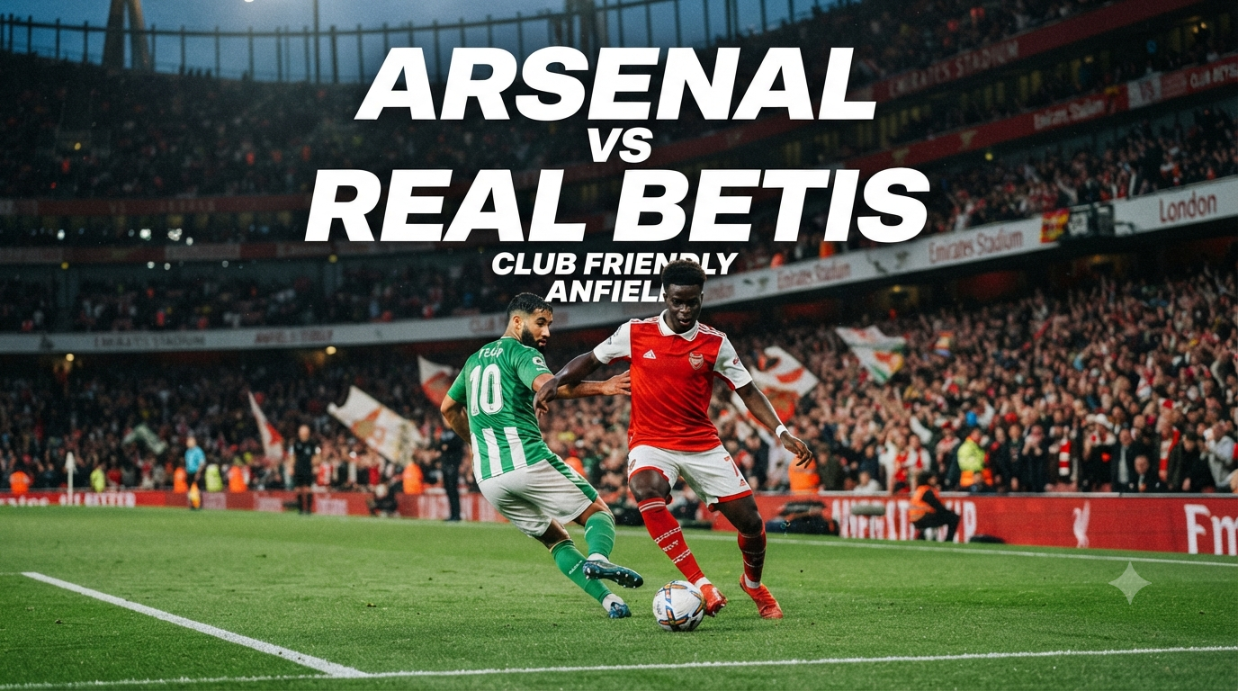 Arsenal vs Real Betis Club Friendly Dini Hari Ini Pukul 01.30 WIB Live Streaming Bersama Jalalive – Nikmati Atmosfer Pertandingan Elite