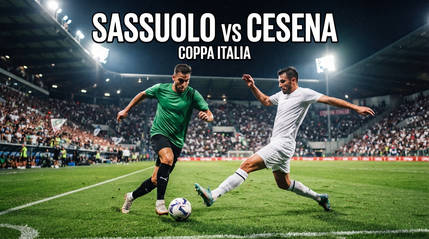 Jalalive Sassuolo vs Cesena Malam Ini Pukul 23.30 WIB – Simak Keseruan Coppa Italia dan Berbagai Momen Menarik dari Duel Ronde Pertama
